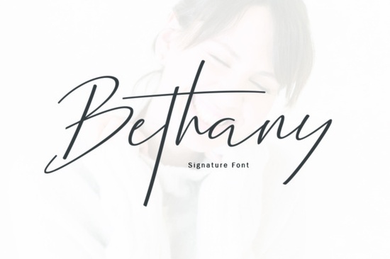 Bethany Script Font Font